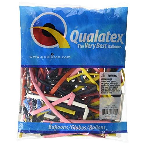 Qualatex balloon マジックバルーン 260Q トラディショナルアソート 100本入 ...