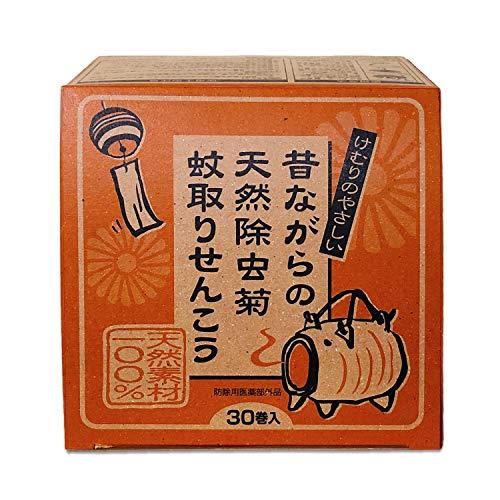 ライオンケミカル けむりのやさしい 昔ながらの天然 除虫菊 蚊取り せんこう レギュラータイプ 30...