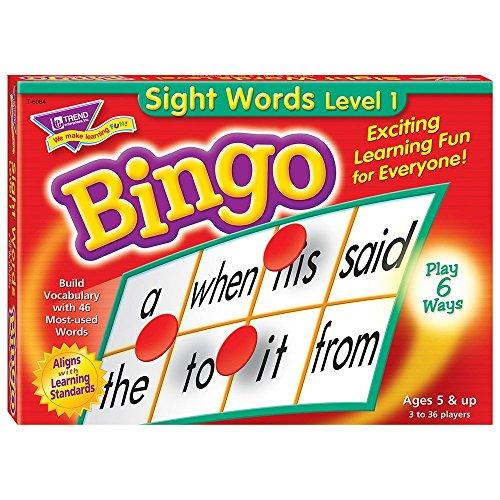トレンド 英単語 ビンゴゲーム 目で見て学ぶことば Trend Sight Words Level ...
