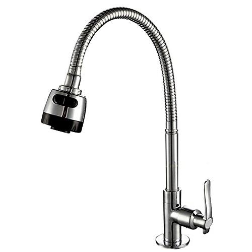 ライフシステム ST11 シャワー 切り替え付き 自由可動 単水栓 キッチン 洗面用 蛇口 シングル...