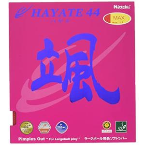 ニッタク(Nittaku) 卓球 ラバー ハヤテ44 ラージボール スピード NR-8575 レッド 厚