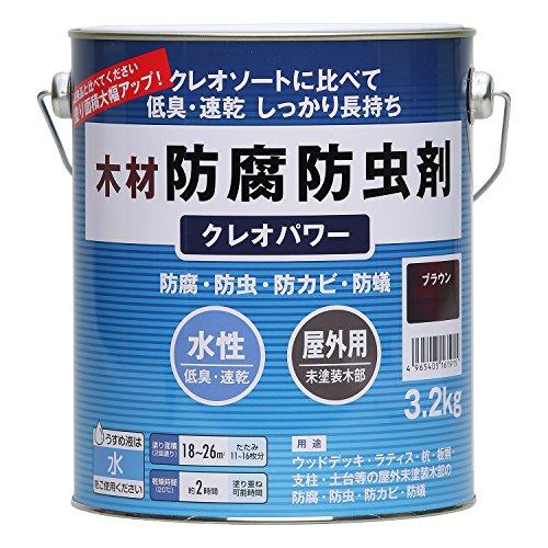 和信ペイント クレオパワー ブラウン 3.2kg 800353