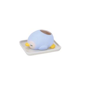 りぶはあと 素焼き加湿器 ねむねむアニマルズ ペンギンのラブ 約W8xD10xH6cm 51018-61