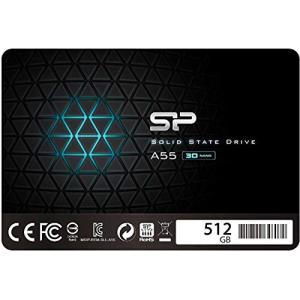 Silicon Power 内蔵SSD 2.5インチ 7mm厚 SATA3 A55シリーズ 512GB SPJ512GBSS3A55B｜hyper-market