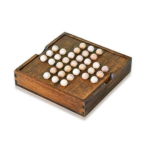 MIFO ペグソリティア 木製ボードパズル 一人遊び クラシックパズル ボードゲーム 暇つぶし 大人...