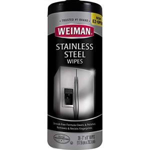 Weiman Stainless Steel Wipes アメリカ生まれ ステンレス・クリーナー 30枚入りx 2 本｜hyper-market
