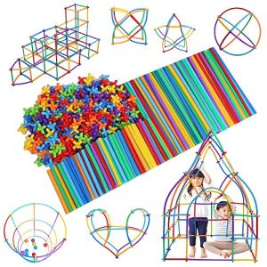 LOTUS LIFE ロンビー (Lon-Bi) チューブ式ブロック (7色 / 560ピース) おもちゃ 知育玩具 室内遊び (4歳〜 / 小学生/