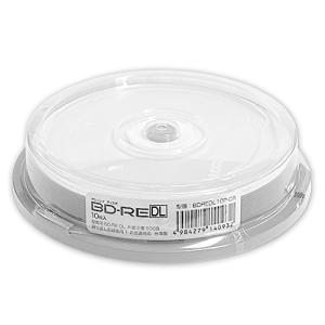 HIDISC BD-RE DL（片面二層）繰り返し録画用2倍速 50GB 10枚入り スピンドルケース BDREDL10P-CR｜hyper-market