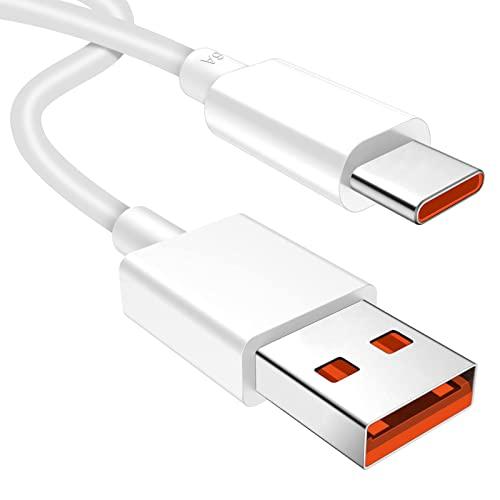 USB Type-C ケーブル 1M 120W 6A Xiaomi用急速充電ケーブル 約20分で80...