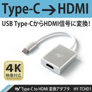 Hy+ Type-C to HDMI 変換アダプタ HY-TCHD1 4K映像対応(Galaxy S8 S8+ S9 S9+ Huawei P20 P20 Pro Mate10 Pro対応)