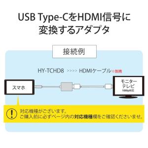 Hy+ Type-C to HDMI 変換アダ...の詳細画像1