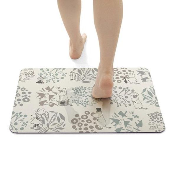 ムーミン 珪藻土入り バスマット MOOMIN 足ふきマット 吸水 速乾 新生活 お掃除簡単 PVC...