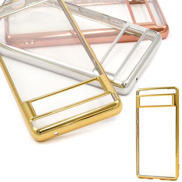 Google Pixel 7a メタリック バンパー ソフトケース tpu スタンダード カバー G...