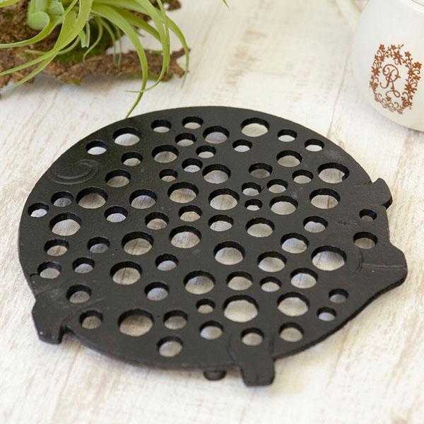 トリベット 鍋敷き アイアン ルースター ポットスタンド クラシック プランターベース 鋳物 キッチ...