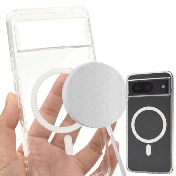 Google Pixel 8 耐衝撃 TPU クリアケース MagSafe対応 クリアケース マグセ...