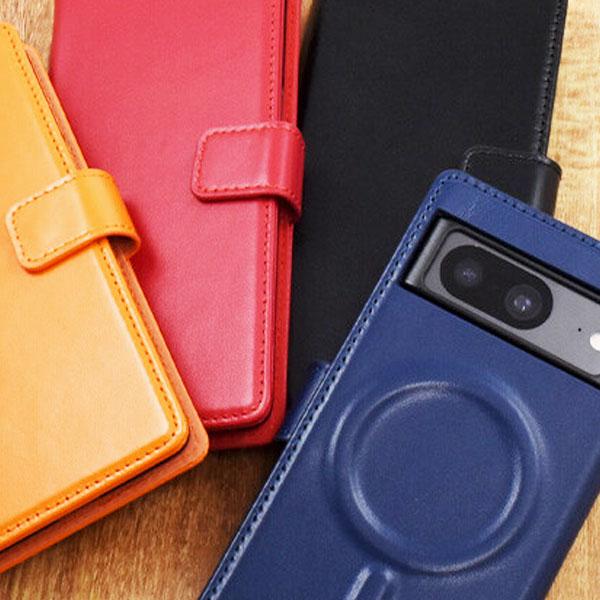 Google Pixel 8 羊本革 手帳 ケース MagSafe搭載 グーグル ピクセル 8 カラ...