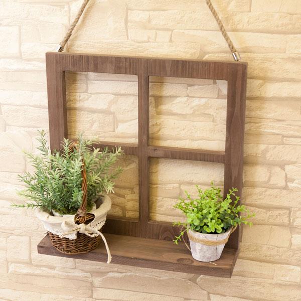 ウィンドウフレーム ガーデニング用品 ガーデンファニチャー 庭 ベランダ レトロ 花柄ガラス ポイン...