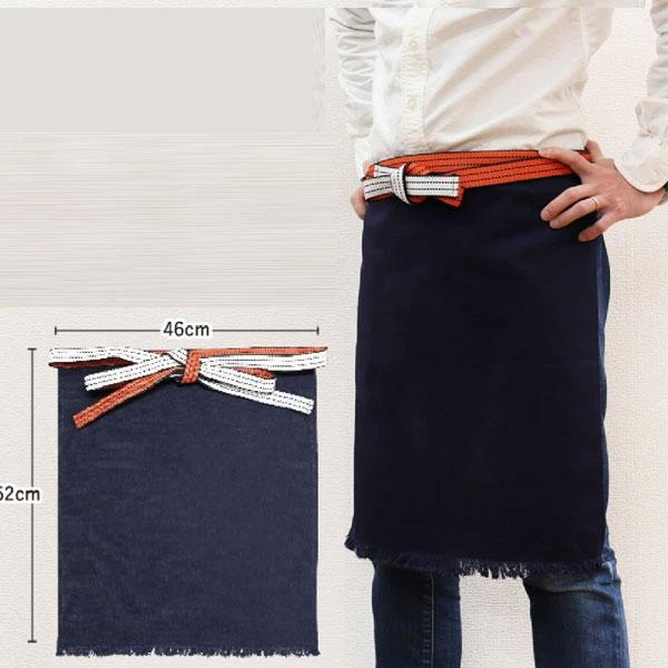 帆前掛け 帆布 エプロン ギャルソン サロン 腰巻/酒屋 八百屋 作業服 居酒屋 飲食店 ラーメン屋...