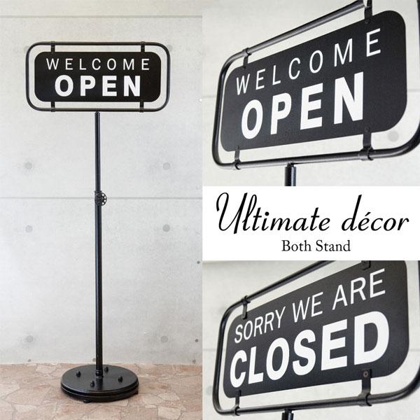 業務看板 welcome スタンドプレート オープン クローズ アンティーク 店舗用 サイン OPE...