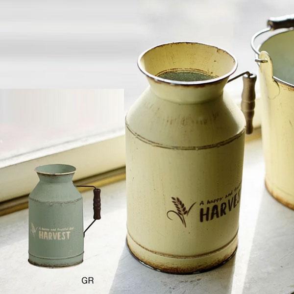 ミルク缶 置物 飾り オブジェ オーナメント 庭 ガーデニング 雑貨 ガーデン雑貨 インテリア雑貨 ...