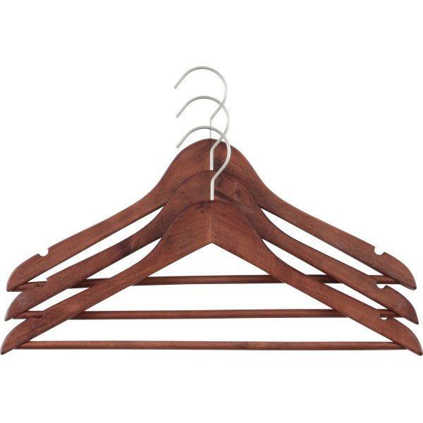 ハンガー/木製ハンガー/スーツハンガー/3本セット