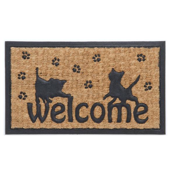 玄関マット WELCOME コイヤーマット 屋外 洗える 薄型 滑り止め 店舗 おしゃれ ウェルカム...