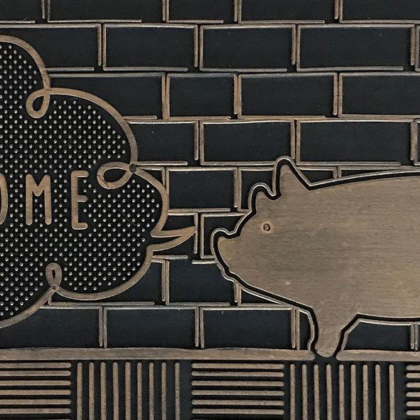 玄関マット 業務用 屋外 泥除け シンプル 薄型 滑り止め ゴム製 店舗 オフィス おしゃれ 家庭用...