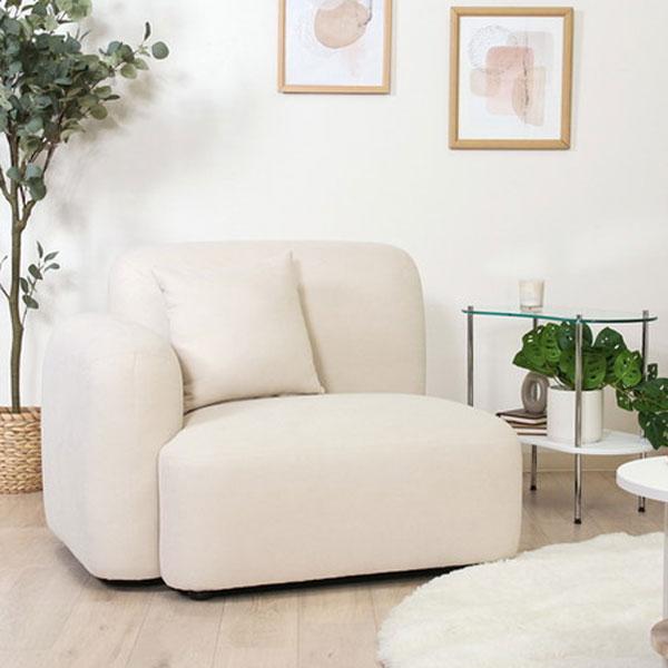 1人掛けソファ 1人掛け 家具 インテリア 家具 右肘タイプ ソファー ロータイプ ローソファ Ch...