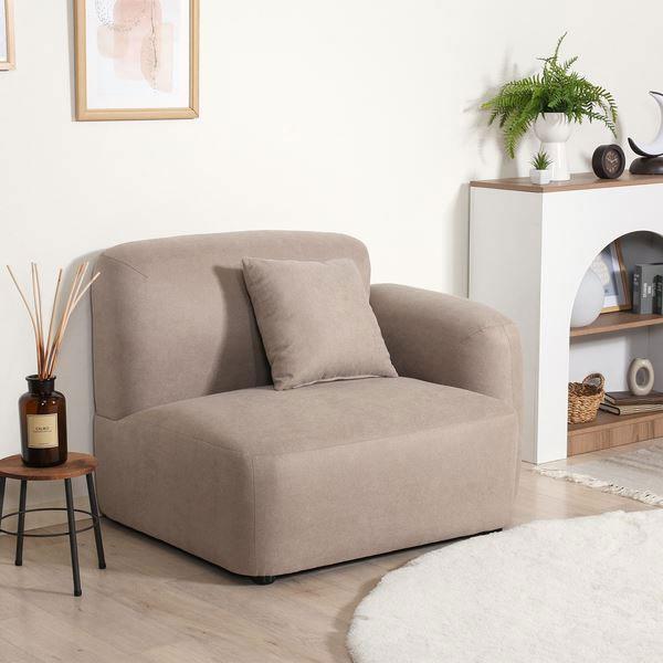 1人掛けソファ 1人掛け 家具 インテリア 家具 椅子 ソファー 左ひじ用 ロータイプ ローソファ ...