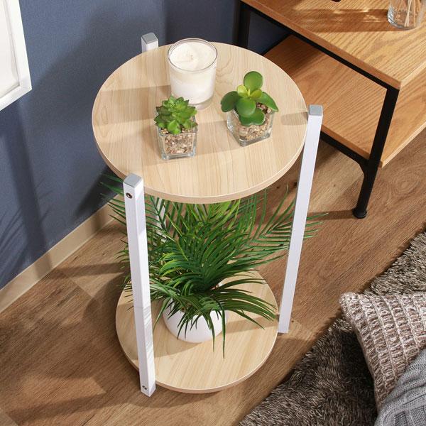 ディスプレイラック 棚 シェルフ キャビネット おしゃれ 北欧 プランタースタンド スリム 2段 収...