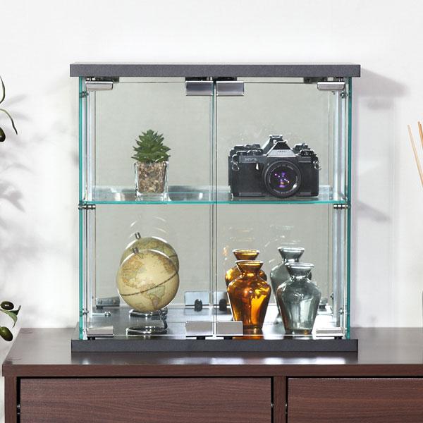 卓上 ガラスコレクションケース ディスプレイラック コレクション 収納棚 コレクションボックス フィ...