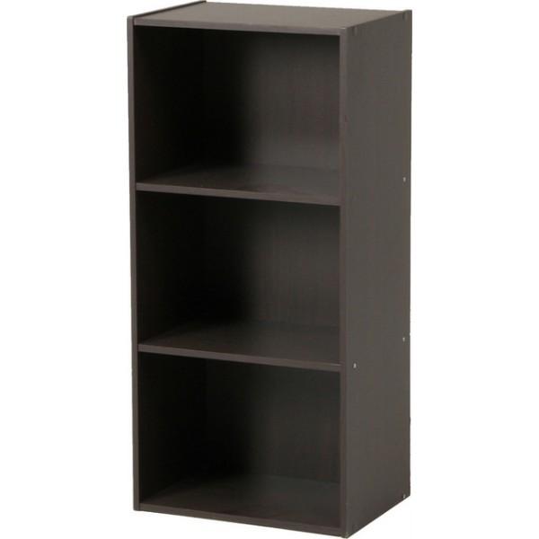 カラーボックス 3段 ブラウン HP943BR 棚　収納