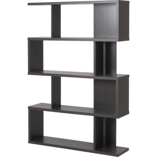 S型ラック ディスプレイラック 飾り棚 収納 ラック　棚　シェルフ　ブラウン　おしゃれ