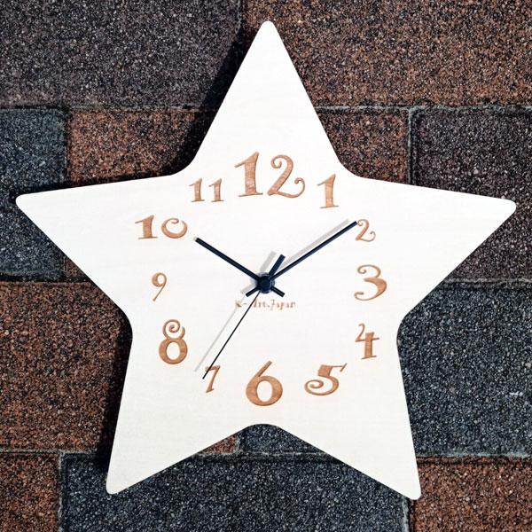 時計 おしゃれ 星の時計 子供部屋 インテリアクロック デザインウォールクロック アンティーク デザ...