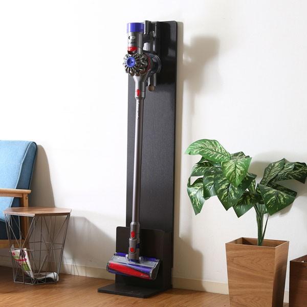 クリーナースタンド ラック 掃除機掛け 収納 掃除機収納 ブラウン 収納家具 棚 掃除機たて