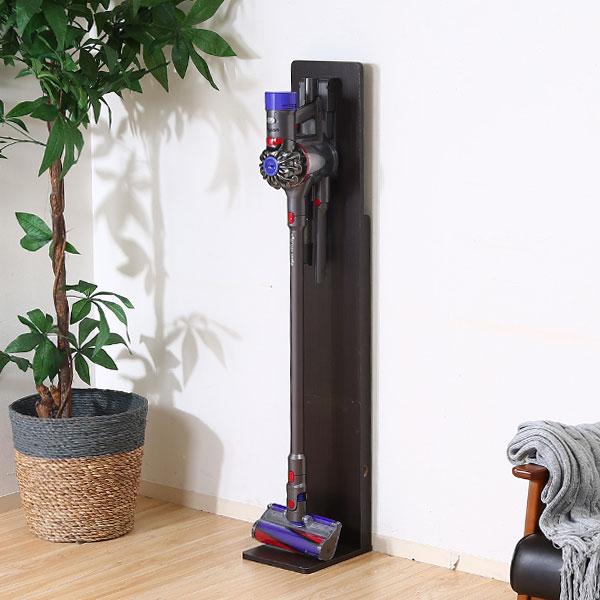 クリーナースタンド 幅24ｘ奥行27ｘ高さ130cm ブラウン 掃除機収納 掃除機かけ スティックク...