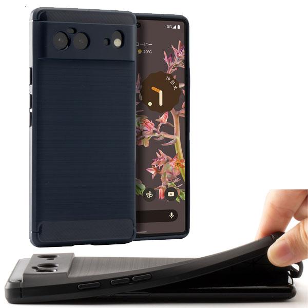 Google Pixel 6 ソフトケース カバー ケース 無地 シンプル 薄型 軽量 ストラップホ...