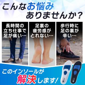 インソール 2足セット 中敷き 衝撃吸収 靴 ...の詳細画像1