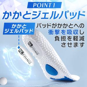 インソール 2足セット 中敷き 衝撃吸収 靴 ...の詳細画像4