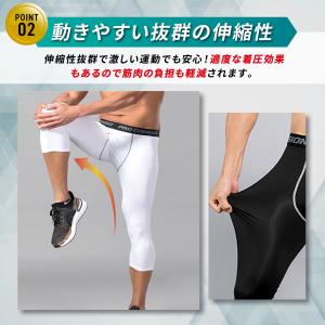 スポーツ レギンス タイツ スパッツ 7分丈 ...の詳細画像3