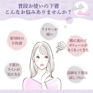 ブラジャー シームレス ブラ ノンワイヤー ナ...の詳細画像1