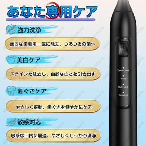 【高性能】電動歯ブラシ 音波歯ブラシ 高速振動...の詳細画像5