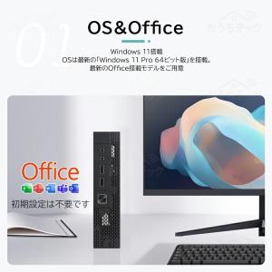 ミニPC 新品 Windows11 ミニパソコ...の詳細画像2