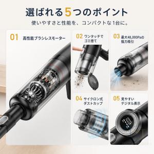 掃除機 充電式 コードレス 掃除機 スティック...の詳細画像2