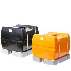 法人様限定 スイコー ローリータンク 1000L スカット型 オレンジ/黒