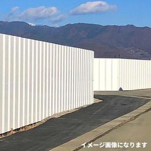 鈴東 カラー STホワイト 安全鋼板 1.2mm×540mm×3000mm 6穴 仮囲い 建設
