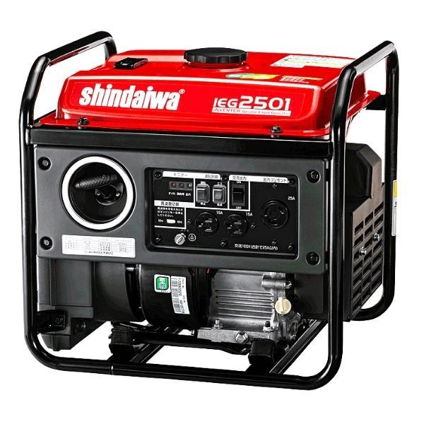 新ダイワ インバータ発電機 IEG2501 発電出力2.5kVA 小型 ガソリンエンジン 低騒音