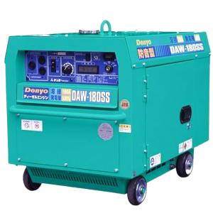 デンヨー 防音型ディーゼルエンジン溶接機 DLW-200×2LS (溶接発電兼用