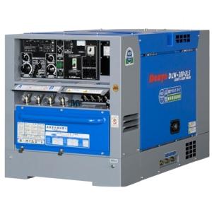 デンヨー 防音型ディーゼルエンジン溶接機 DLW-200×2LS (溶接発電兼用