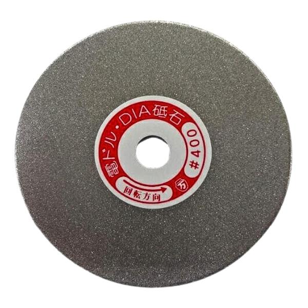 ツボ万 電ドルダイヤ砥石 DW-34C 粒度#400 サイズφ75mm 軸形状φ6mm ドリル研磨 ...